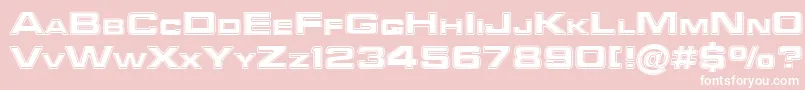 Federationstarfleet Font – White Fonts on Pink Background
