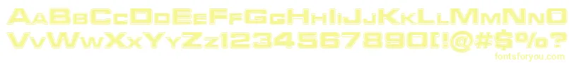 Federationstarfleet Font – Yellow Fonts on White Background