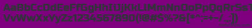 Шрифт RussoOne – чёрные шрифты на фиолетовом фоне