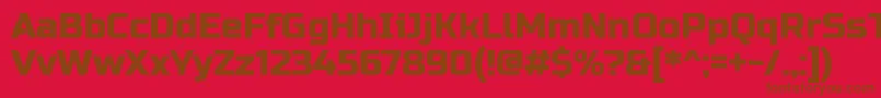 Шрифт RussoOne – коричневые шрифты на красном фоне