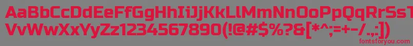 RussoOne Font – Red Fonts on Gray Background