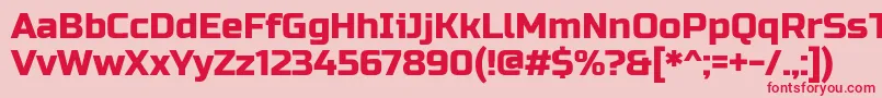 Шрифт RussoOne – красные шрифты на розовом фоне