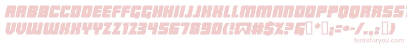 LowriderBbItalic Font – Pink Fonts on White Background