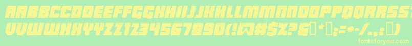 More about LowriderBbItalic Font LowriderBbItalic Font – Yellow Fonts on Green Background