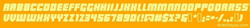 More about LowriderBbItalic Font LowriderBbItalic Font – Yellow Fonts on Orange Background