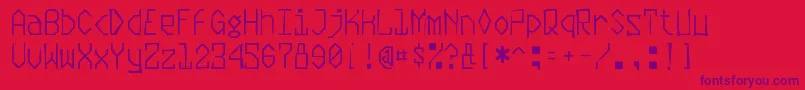 Plasmaticgaunt Font – Purple Fonts on Red Background
