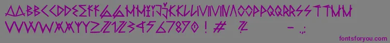 RawdeltahandstreetDemo-Schriftart – Violette Schriften auf grauem Hintergrund