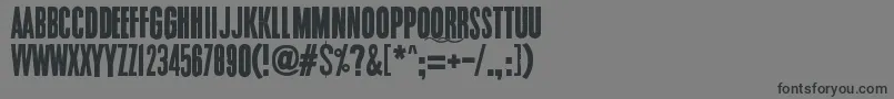 Endrophenomeua-fontti – mustat fontit harmaalla taustalla