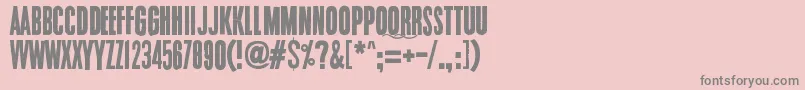 Шрифт Endrophenomeua – серые шрифты на розовом фоне