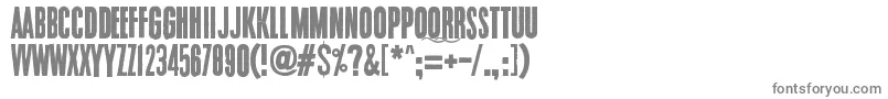 Endrophenomeua Font – Gray Fonts on White Background