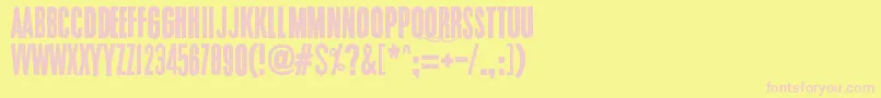 fuente Endrophenomeua – Fuentes Rosadas Sobre Fondo Amarillo