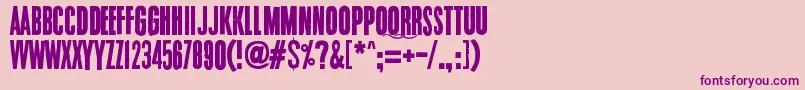 fuente Endrophenomeua – Fuentes Moradas Sobre Fondo Rosa