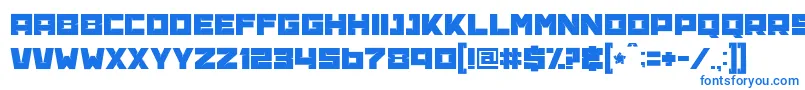 Шрифт BananaBrick – синие шрифты