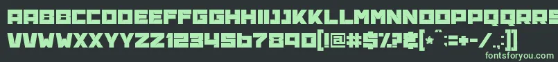 BananaBrick Font – Green Fonts on Black Background