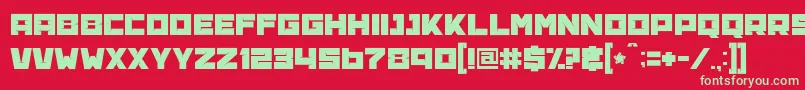 BananaBrick Font – Green Fonts on Red Background