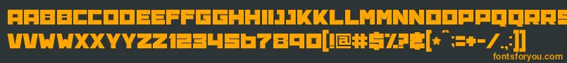 BananaBrick Font – Orange Fonts on Black Background