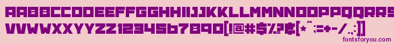 BananaBrick Font – Purple Fonts on Pink Background