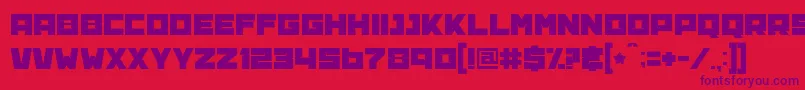 BananaBrick Font – Purple Fonts on Red Background