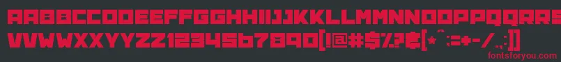 BananaBrick Font – Red Fonts on Black Background