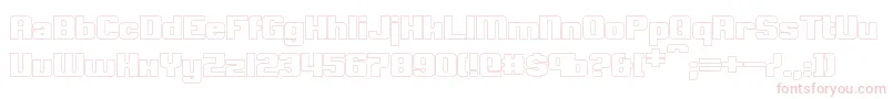 ClarkBoldHollow Font – Pink Fonts