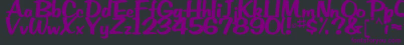 EmRegularTtstd Font – Purple Fonts on Black Background