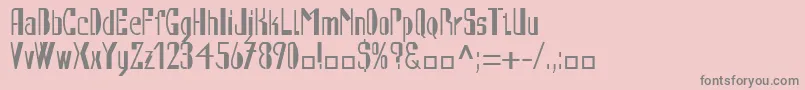 AutomatLtRegularAlternate Font – Gray Fonts on Pink Background