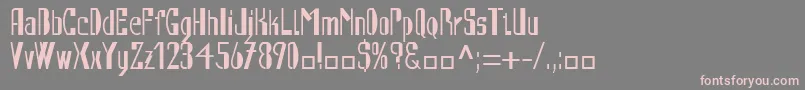 AutomatLtRegularAlternate Font – Pink Fonts on Gray Background