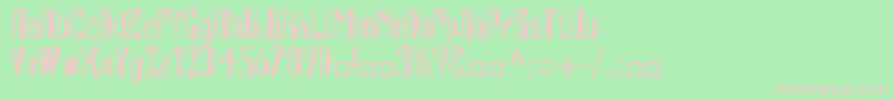 Шрифт AutomatLtRegularAlternate – розовые шрифты на зелёном фоне