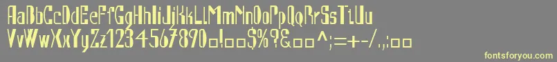 AutomatLtRegularAlternate Font – Yellow Fonts on Gray Background