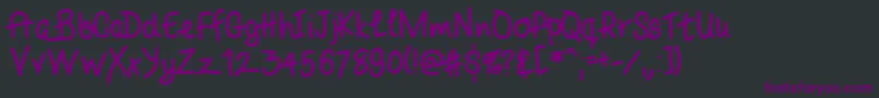 Шрифт Tarimtired – фиолетовые шрифты на чёрном фоне