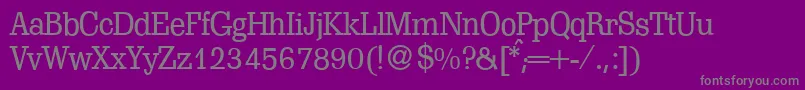 S671SlabRegular-Schriftart – Graue Schriften auf violettem Hintergrund