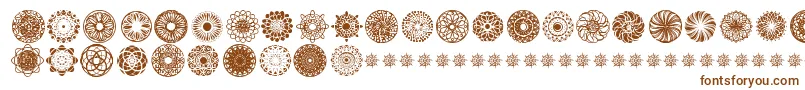 KaleidoscopicMind-Schriftart – Braune Schriften