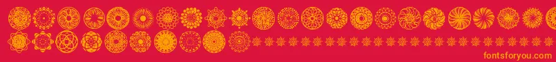 More about KaleidoscopicMind Font KaleidoscopicMind Font – Orange Fonts on Red Background