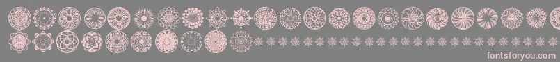 KaleidoscopicMind Font – Pink Fonts on Gray Background