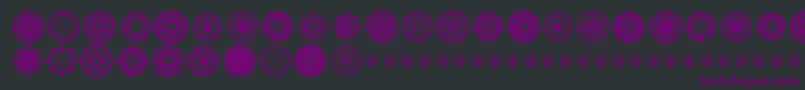 KaleidoscopicMind Font – Purple Fonts on Black Background