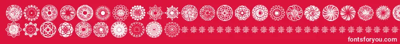 KaleidoscopicMind Font – White Fonts on Red Background