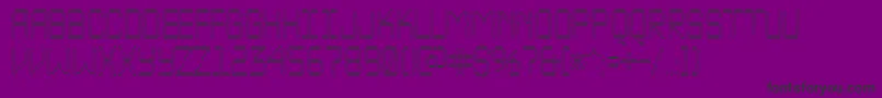 ALcdnovaotl Font – Black Fonts on Purple Background