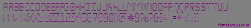 ALcdnovaotl Font – Purple Fonts on Gray Background