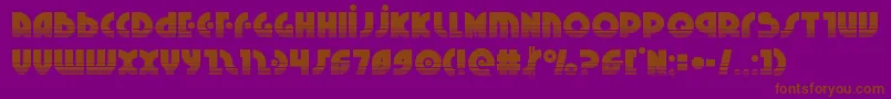 Neuralnomiconhalf Font – Brown Fonts on Purple Background