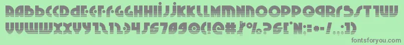 Neuralnomiconhalf Font – Gray Fonts on Green Background