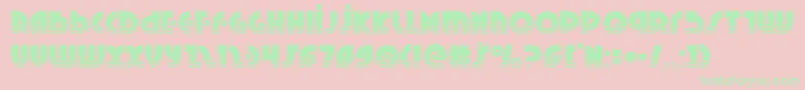 Шрифт Neuralnomiconhalf – зелёные шрифты на розовом фоне