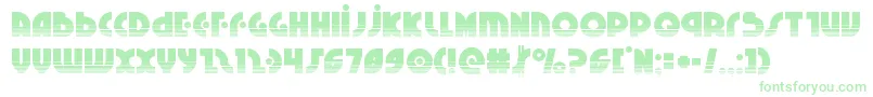 Neuralnomiconhalf-fontti – vihreät fontit valkoisella taustalla