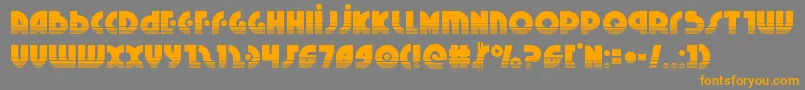 Neuralnomiconhalf Font – Orange Fonts on Gray Background