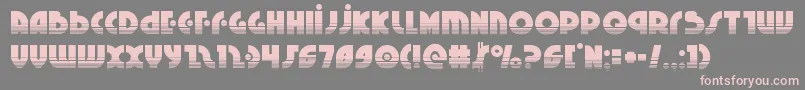 Neuralnomiconhalf-fontti – vaaleanpunaiset fontit harmaalla taustalla