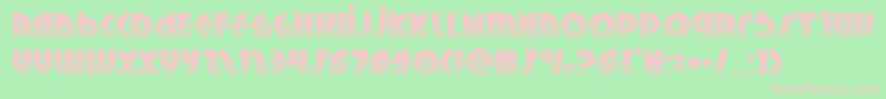 フォントNeuralnomiconhalf – 緑の背景にピンクのフォント