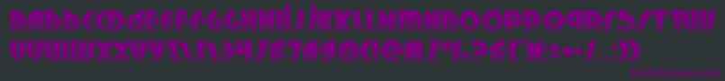 Шрифт Neuralnomiconhalf – фиолетовые шрифты на чёрном фоне