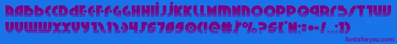 Neuralnomiconhalf Font – Purple Fonts on Blue Background