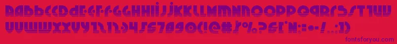 Neuralnomiconhalf Font – Purple Fonts on Red Background