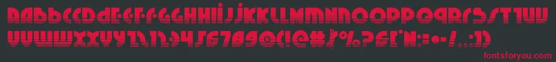 Neuralnomiconhalf Font – Red Fonts on Black Background