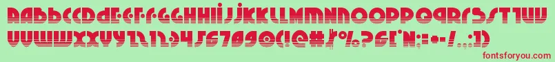 Neuralnomiconhalf Font – Red Fonts on Green Background